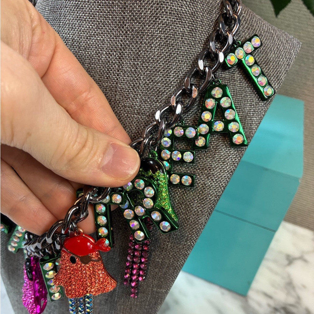 NWT Betsey Johnson Halloween Trick Or Treat Statement Necklace - Retail $248 - Picture 4 of 7